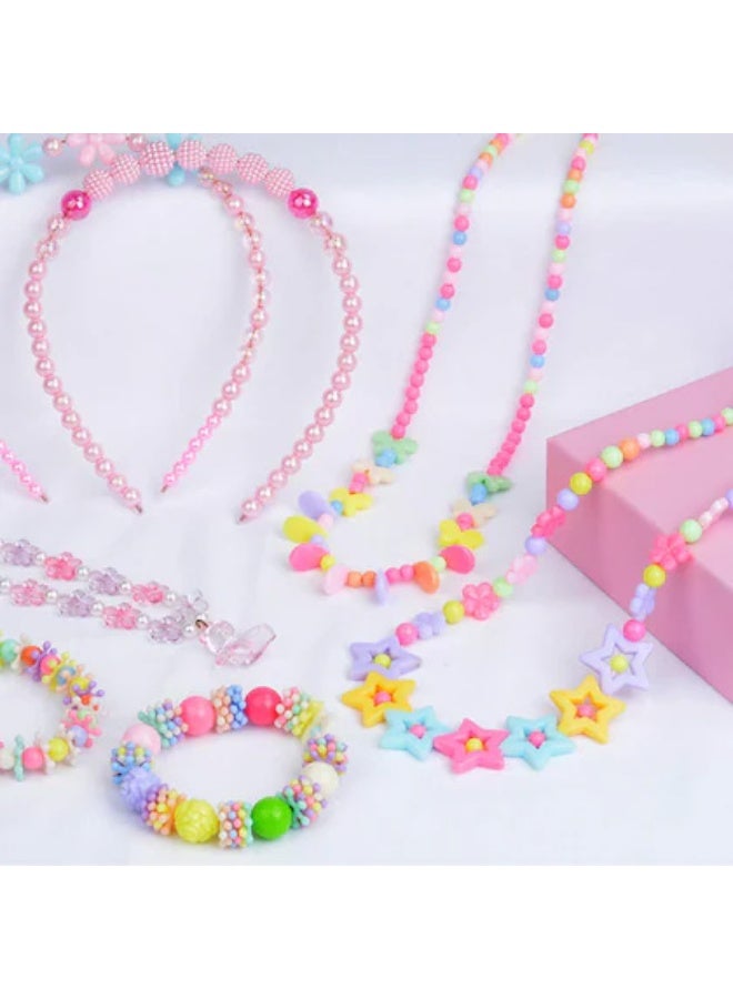 Capstro Kids Beaded Bracelet Making Kit – 32 Grid DIY Jewelry Craft Set with Colorful Pony, Alphabet & Charm Beads | Creative Gift for Girls - Image 5